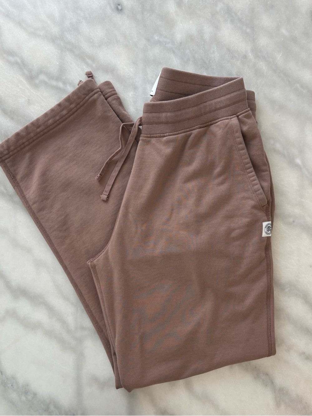 Reigning Champ Light Brown Drawstring Joggers NEW